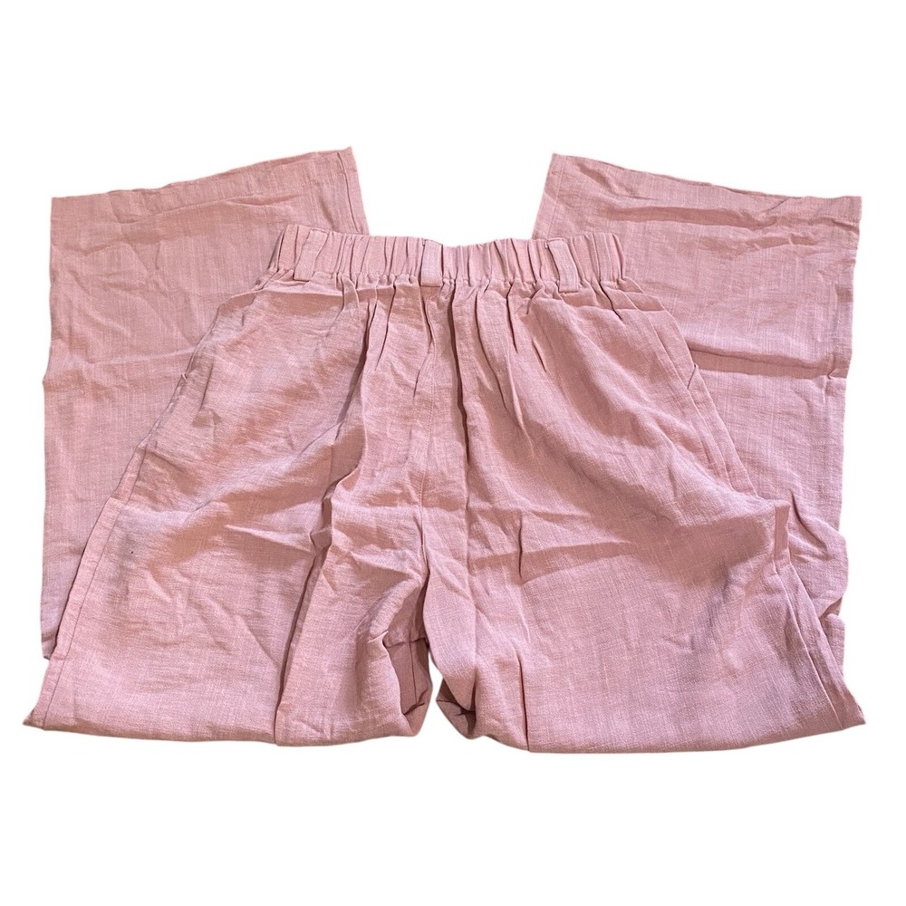 NWT Halara High Waisted Side Pocket Wide‎ Leg Palazzo Pants XS Petite Rosette - Picture 8 of 12